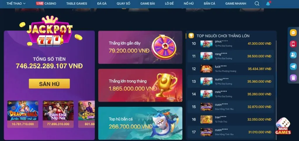 Tổng hợp các loại trò chơi đa dạng: giao diện cá cược thể thao, bàn casino trực tuyến, máy quay slot, màn hình trò chơi bắn cá, đấu trường đá gà