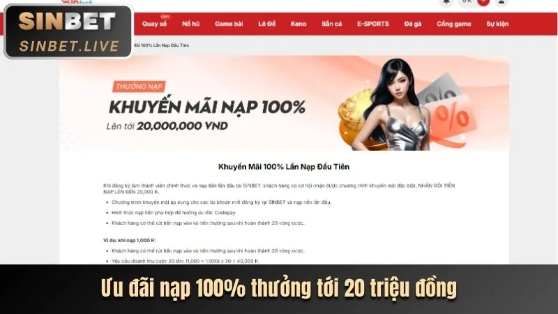 Tiền thưởng chào mừng cho người chơi mới tại okking33